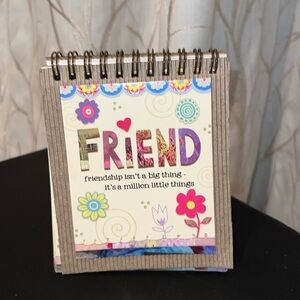 Friends Quotes easel book.